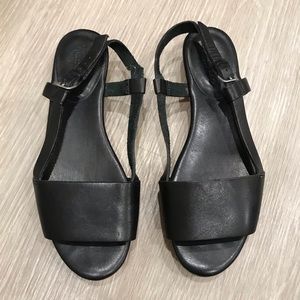 Madewell black block sandals